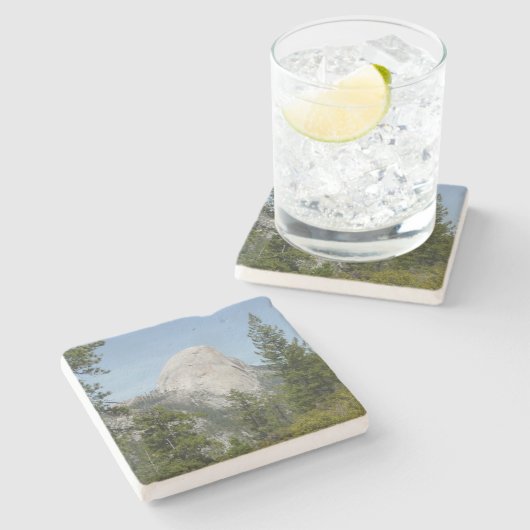 Half-dome van Panorama Trail II Stenen Onderzetter (Zijkant)