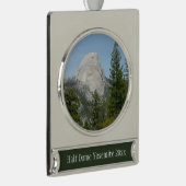 Half-dome van Panorama Trail II Verzilverd Banner Ornament (Rechts)