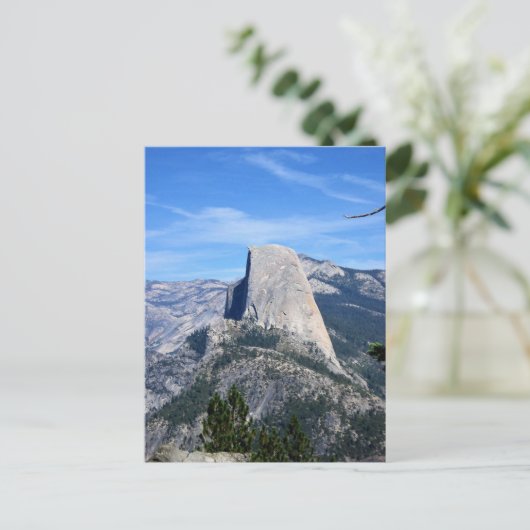Half-dome van Washburn Point, Yosemite, CA Briefkaart (Staand voorkant)