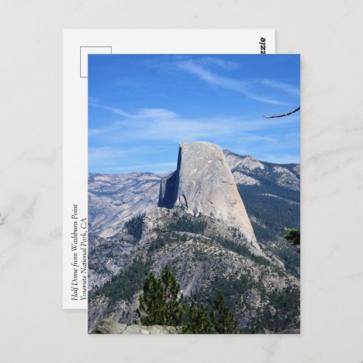 Half-dome van Washburn Point, Yosemite, CA Briefkaart (Voorkant / Achterkant)