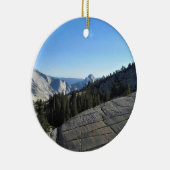 Half Dome vanuit Olmstead Point, Yosemite, CA Keramisch Ornament (Rechts)