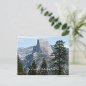 Half Dome vanuit Panorama Trail I Briefkaart (Staand voorkant)