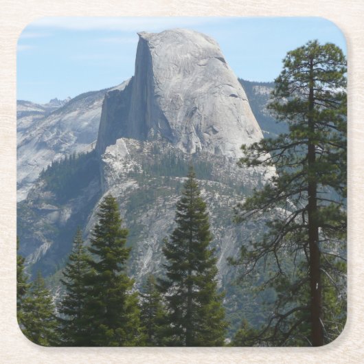 Half Dome vanuit Panorama Trail I Kartonnen Onderzetters (Voorkant)
