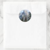 Half Dome vanuit Panorama Trail I Ronde Sticker (Tas)