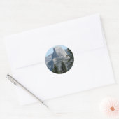 Half Dome vanuit Panorama Trail I Ronde Sticker (Envelop)