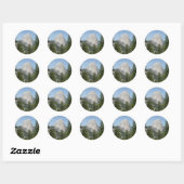 Half Dome vanuit Panorama Trail II Ronde Sticker (Vel)