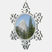 Half Dome vanuit Panorama Trail II Tin Sneeuwvlok Ornament (Rechts)