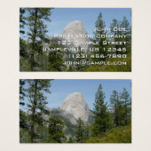 Half Dome vanuit Panorama Trail II Visitekaartje (Voorkant /achterkant)