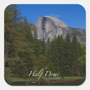 Half-dome Vierkante Sticker