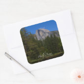 Half-dome Vierkante Sticker (Envelop)