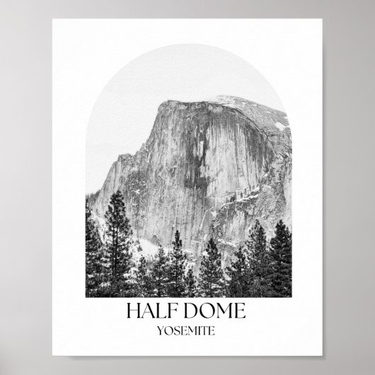 Half Dome Yosemite Arch Fotoprint Poster (Voorkant)