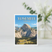 Half Dome Yosemite Briefkaart (Staand voorkant)