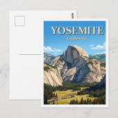 Half Dome Yosemite Briefkaart (Voorkant / Achterkant)