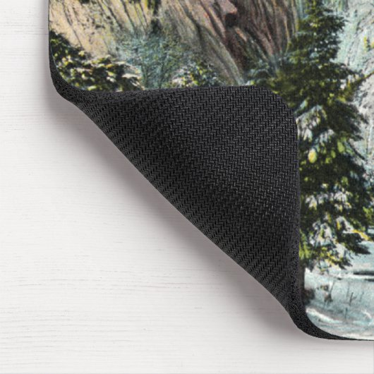 Half Dome, Yosemite in Winter Mousepad Muismat (Hoek)