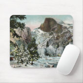 Half Dome, Yosemite in Winter Mousepad Muismat (Met muis)