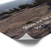 Half Dome & Yosemite, Morning Sunshine, Psalm 143 Poster (Hoek)