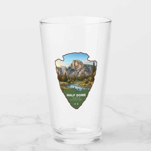 Half Dome Yosemite National Park Arrowhead Glas (Voorkant)