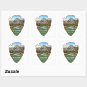 Half Dome Yosemite National Park Arrowhead Vierkante Sticker (Vel)