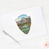 Half Dome Yosemite National Park Arrowhead Vierkante Sticker (Envelop)