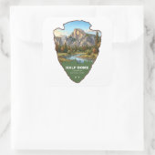 Half Dome Yosemite National Park Arrowhead Vierkante Sticker (Tas)