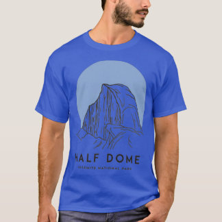 Half-Dome Yosemite National Park California BLUE T-shirt