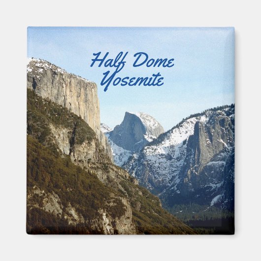 Half Dome Yosemite National Park Magnet (Voorkant)