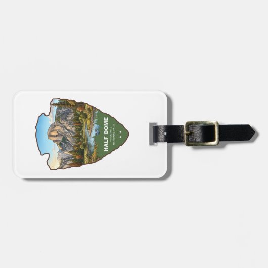 Half Dome Yosemite National Park Pijl Bagagelabel (Voorkant horizontaal)