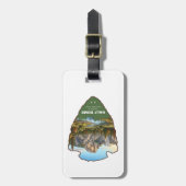 Half Dome Yosemite National Park Pijl Bagagelabel (Voorkant verticaal)