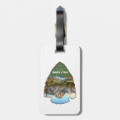 Half Dome Yosemite National Park Pijl Bagagelabel (Achterkant verticaal)