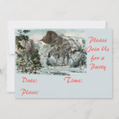 Half Dome, Yosemite Party Uitnodiging (Achterkant)