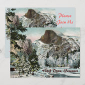 Half Dome, Yosemite Party Uitnodiging (Voorkant / Achterkant)