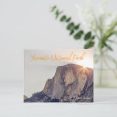 Half Dome Yosemite Reis Briefkaart (Staand voorkant)