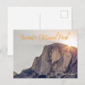 Half Dome Yosemite Reis Briefkaart (Voorkant / Achterkant)