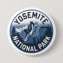 Half Dome Yosemite Ronde Embleem
