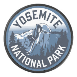 Half Dome Yosemite Ronde Embleem Hockey Puck