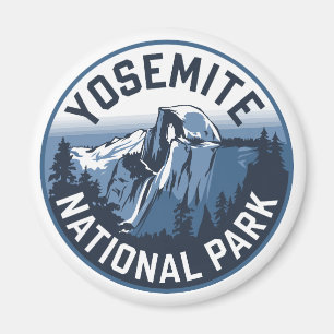 Half Dome Yosemite Ronde Embleem Magneet