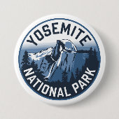 Half Dome Yosemite Ronde Embleem Ronde Button 7,6 Cm (Voorkant)