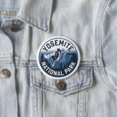 Half Dome Yosemite Ronde Embleem Ronde Button 7,6 Cm (In situ)