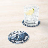 Half Dome Yosemite Ronde Embleem Ronde Kartonnen Onderzetter (Insitu)