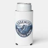 Half Dome Yosemite Ronde Embleem Seltzer Blikjeskoeler (Seltzer Voorkant)