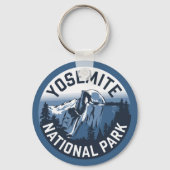 Half Dome Yosemite Ronde Embleem Sleutelhanger (Achterkant)