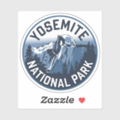 Half Dome Yosemite Ronde Embleem Sticker (Vel)