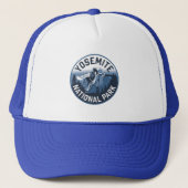 Half Dome Yosemite Ronde Embleem Trucker Pet (Voorkant)