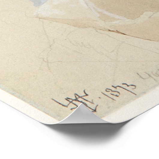 Half Dome Yosemite Thomas Moran Waterverf Art Poster (Hoek)