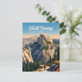 Half Dome Yosemite VS Briefkaart (Staand voorkant)