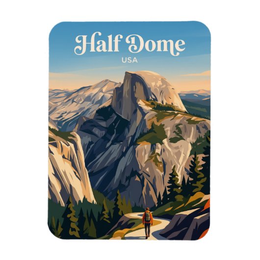 Half Dome Yosemite VS Magneet (Verticaal)