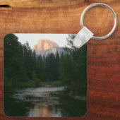Half Dome-zonsondergang in Yosemite National Park Sleutelhanger (Achterkant)