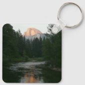 Half Dome-zonsondergang in Yosemite National Park Sleutelhanger (Achterkant)