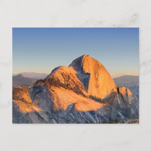 Half Dome Zonsondergang van Mt Watkins - Yosemite Briefkaart (Voorkant)