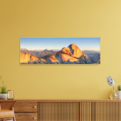 Half Dome Zonsondergang van Mt Watkins - Yosemite Canvas Afdruk (Insitu (Woonkamer))